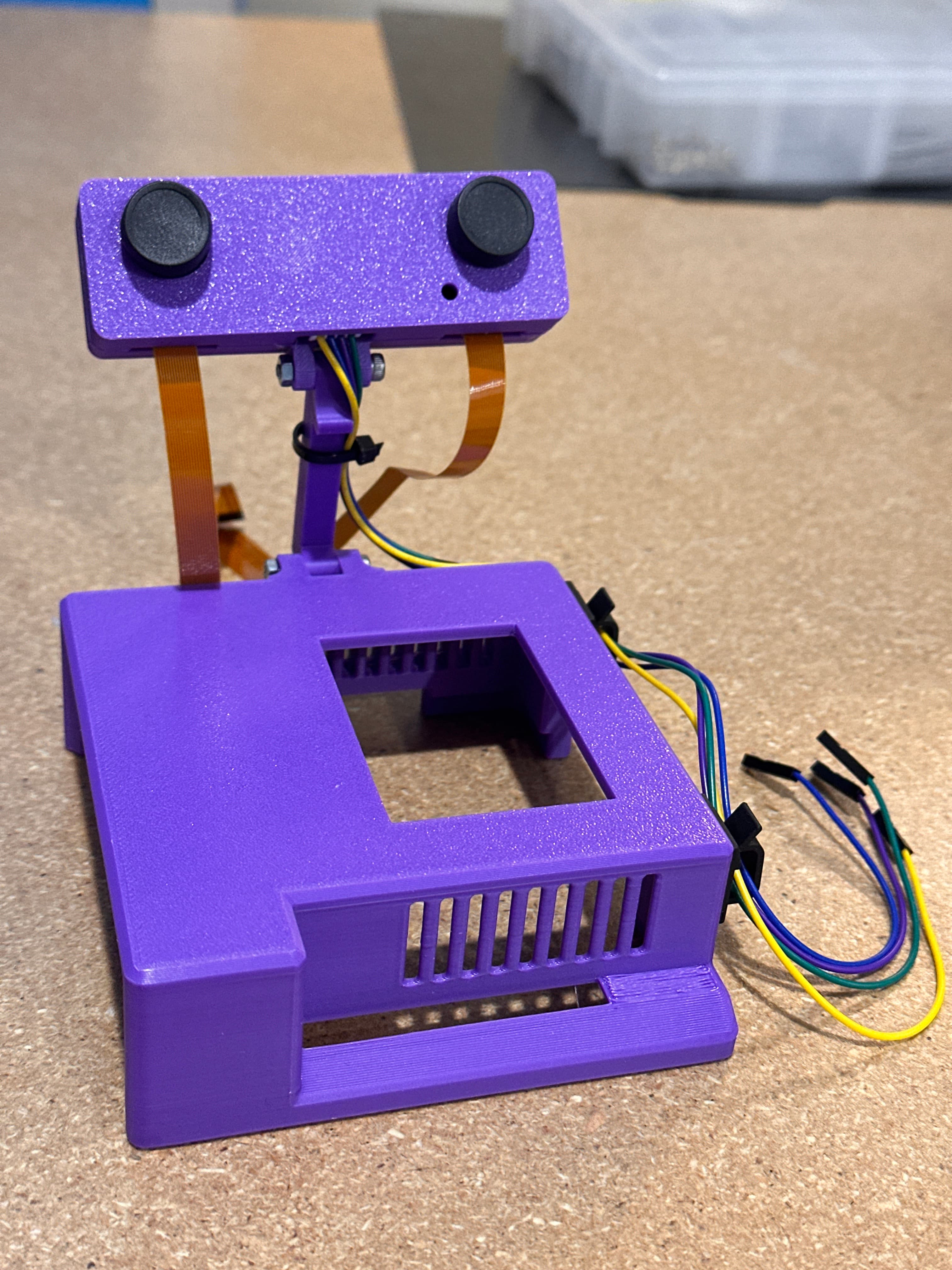 Field Kit case with dual cameras and CSI cables routed, ready for board installation